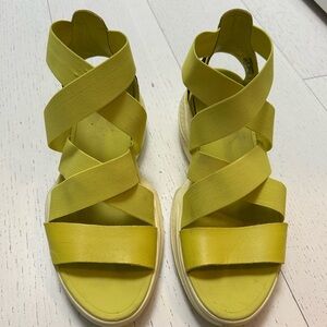Sorel Women's Yellow Explorer Sandals
